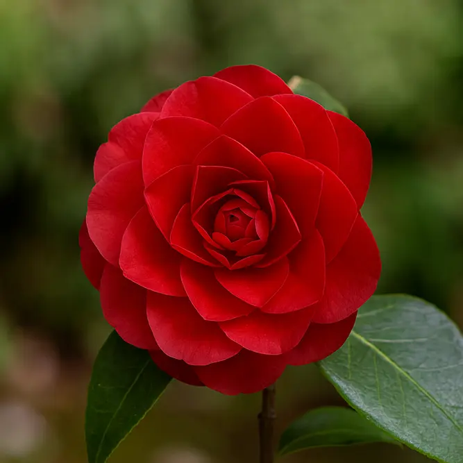 Camellia 'Black Lace' at Boma Garden Centre London - picture  by Daniel Arrhakis
