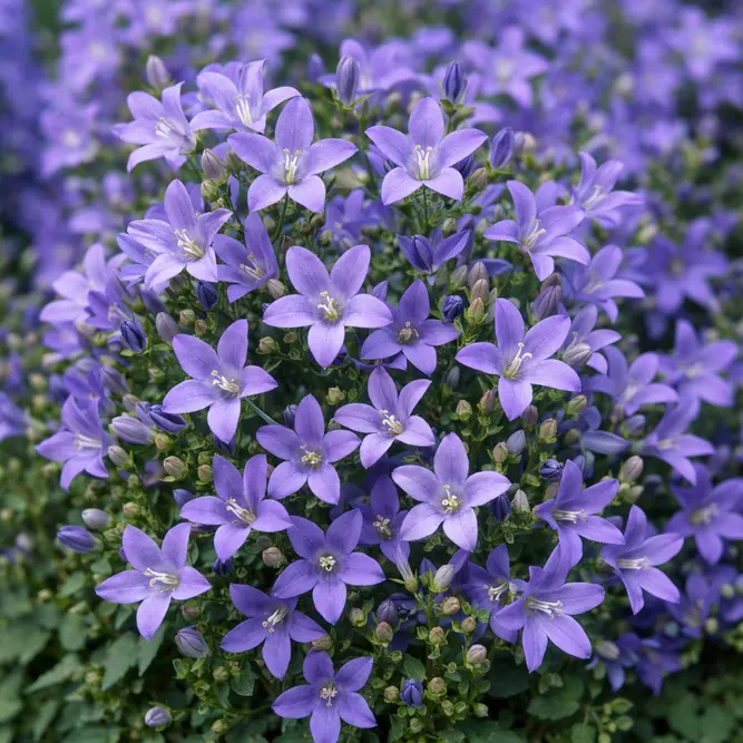 Campanula portenschlagiana ‘Clockwise Blue’ (Pot Size 1L) Trailing Bellflower