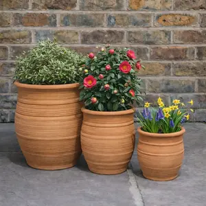 Casablanca Terracotta Planter (D22xH36) Handmade Outdoor Plant Pots - image 2