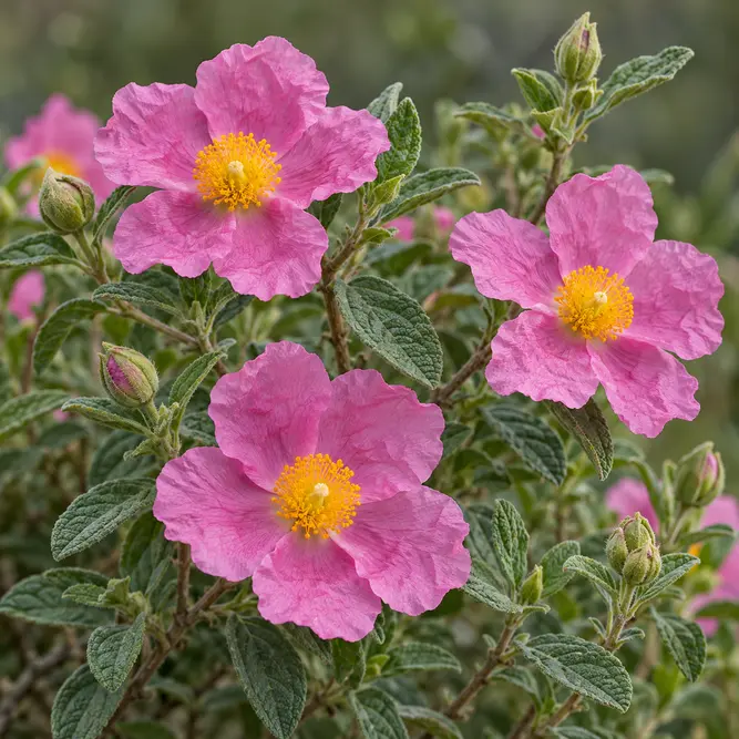 Cistus Creticus (Pot Size 3ltr) Cretan Rock Rose