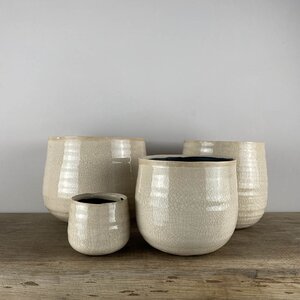 Como Ivory (D14cm x H15cm) Indoor Plant Pot Cover - image 3
