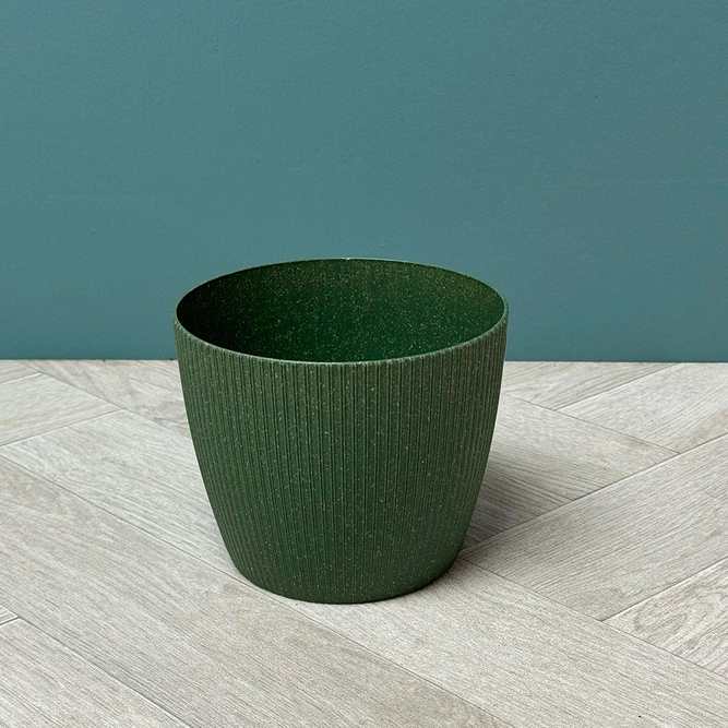 Copa Plastic Indoor Plant Pot Cover - Green (Pot Size 16cm) - image 1
