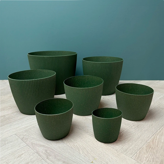 Copa Plastic Indoor Plant Pot Cover - Green (Pot Size 16cm) - image 3