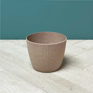 Copa Plastic Indoor Plant Pot Cover - Taupe (Pot Size 14cm) - image 2