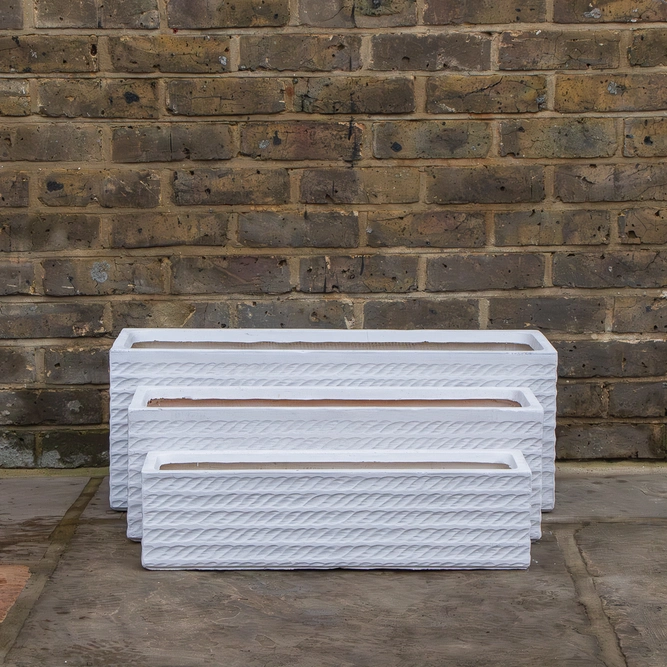 Corda Trough White 58cm x 15cm x 15cm - image 1