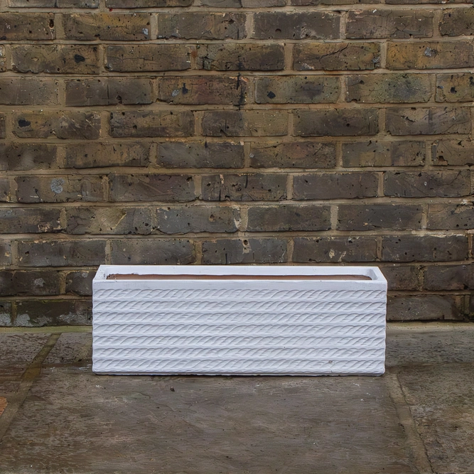 Corda Trough White 65cm x 21cm x 21cm - image 2
