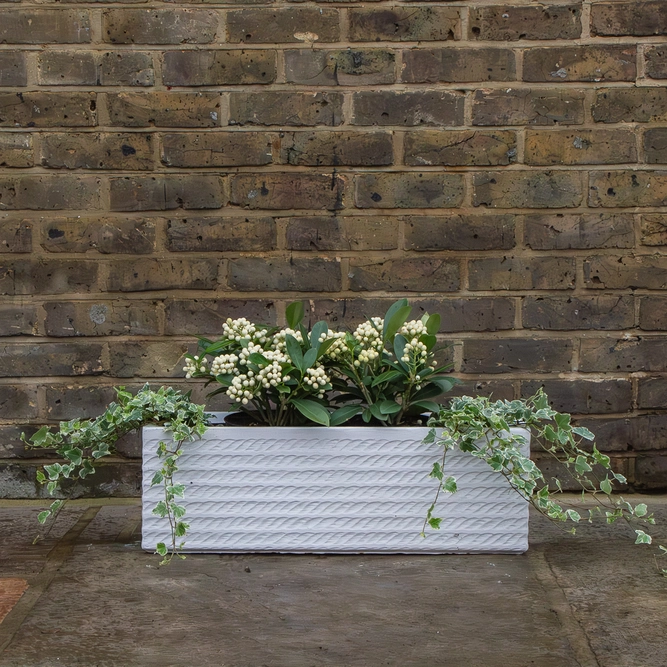 Corda Trough White 65cm x 21cm x 21cm - image 3