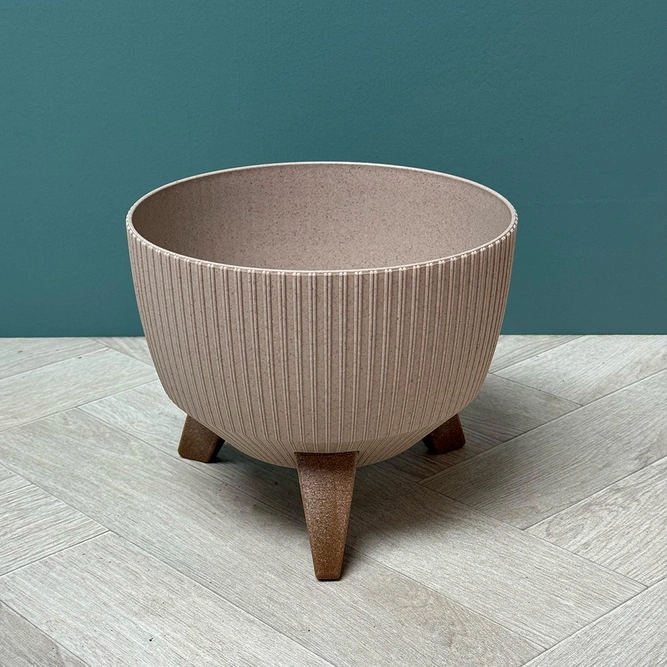 Doppio Bowl Stand Taupe (Pot Size H15xD24cm) - image 2