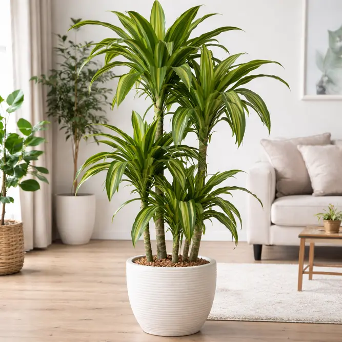 Dracaena fragrans 'Hawaiin Sunshine' (Pot Size 27cm) Corn plant - image 1