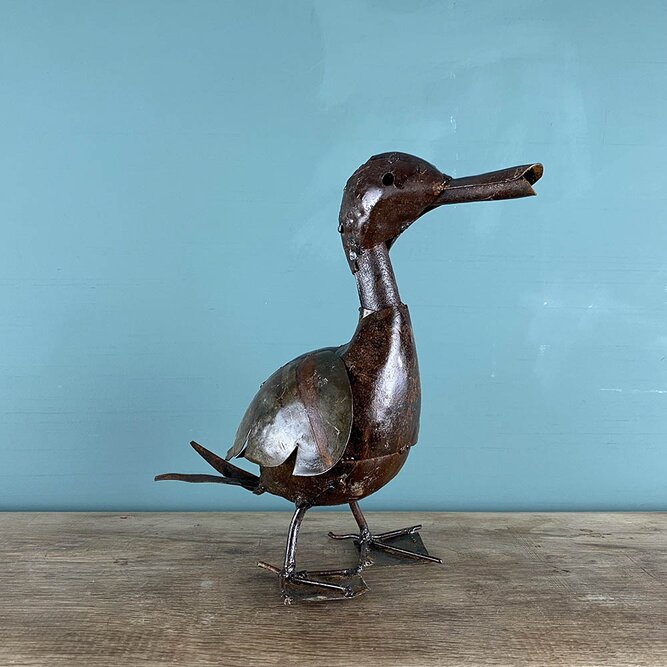Duckling Bronze Sculpture L25cm x W15cm x H28cm - image 1