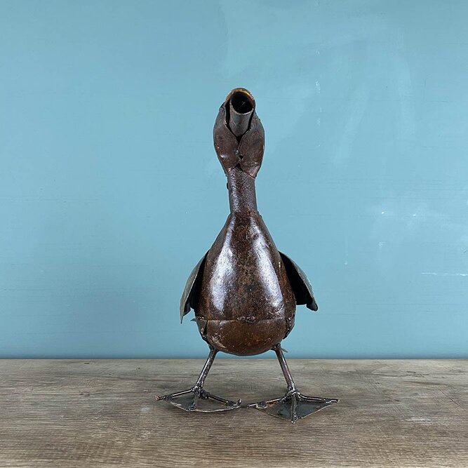 Duckling Bronze Sculpture L25cm x W15cm x H28cm - image 2