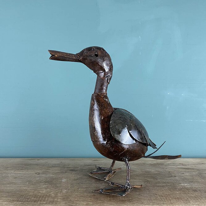 Duckling Bronze Sculpture L25cm x W15cm x H28cm - image 4