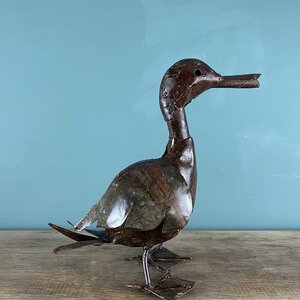 Duckling Bronze Sculpture L25cm x W15cm x H28cm - image 6