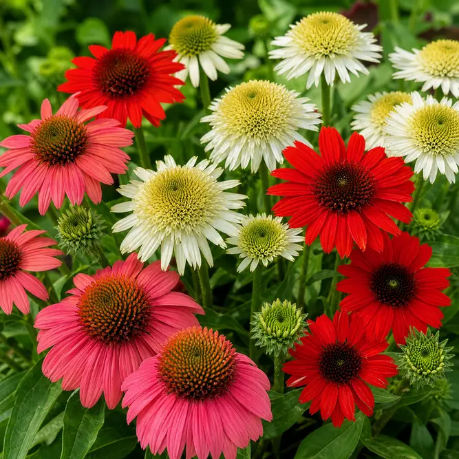 Echinacea ‘Mix Colours’ (Pot Size 17cm) Coneflower