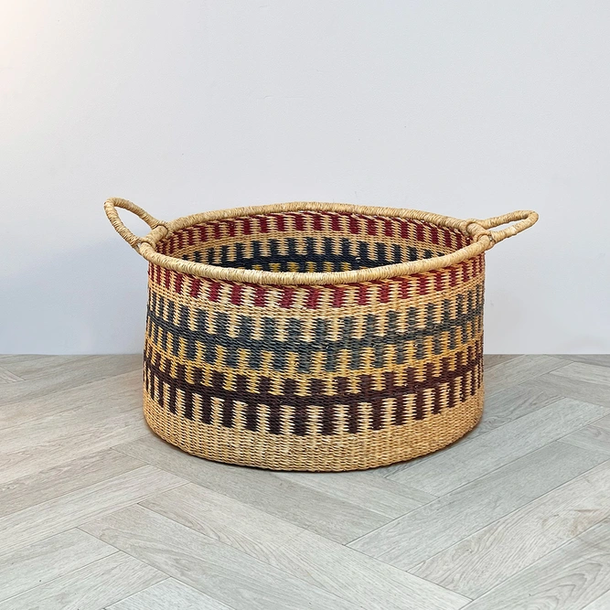 Elephant Grass Floor Storage Basket (52cm) - image 1