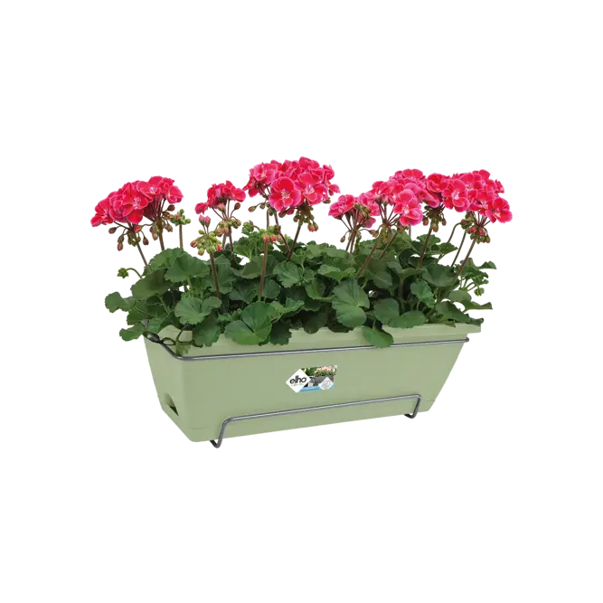 Elho Barcelona 50cm Allin Green Trough Planter – Eco-Friendly Plastic Planter Set - image 2