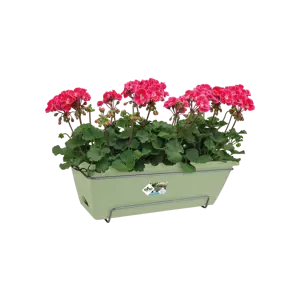Elho Barcelona 50cm Allin Green Trough Planter – Eco-Friendly Plastic Planter Set - image 2