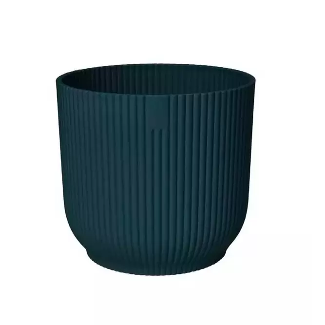 Elho Eco-Plastic Blue (Pot Size 22cm) Indoor Plant Pot Cover - image 1
