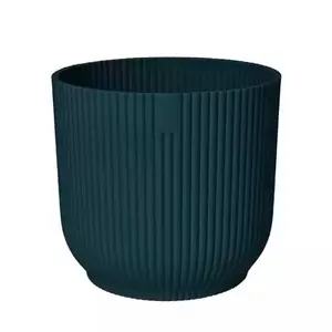 Elho Eco-Plastic Blue (Pot Size 25cm) Indoor Plant Pot Cover