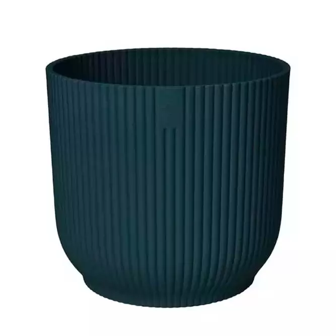 Elho Eco-Plastic Blue (Pot Size 30cm) Indoor Plant Pot Cover - image 1