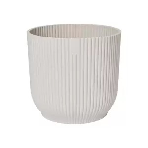 Elho Eco-Plastic White (Pot Size 14cm) Indoor Plant Pot Cover