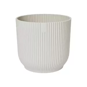 Elho Eco-Plastic White (Pot Size 22cm) Indoor Plant Pot Cover