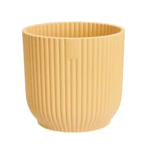 Elho Eco-Plastic Yellow (Pot Size 11cm) Indoor Plant Pot Cover - image 1