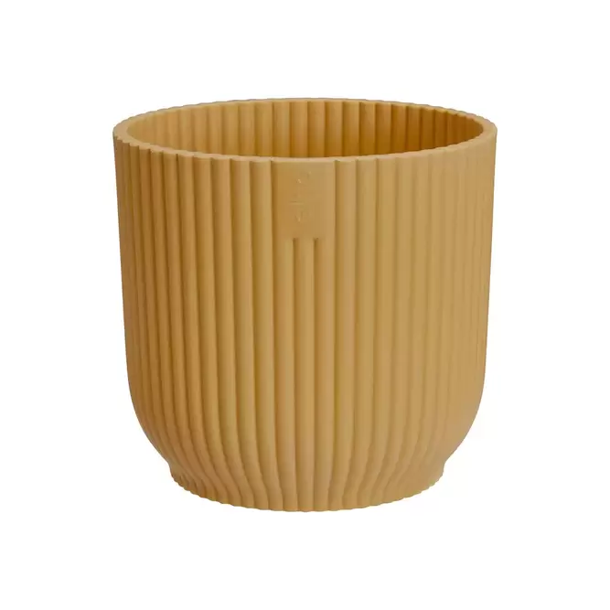 Elho Eco-Plastic Yellow (Pot Size 7cm) Indoor Plant Pot Cover - image 1