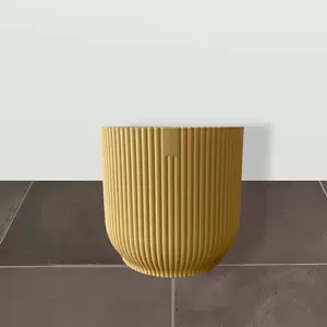 Elho Eco-Plastic Yellow (Pot Size 11cm) Indoor Plant Pot Cover - image 2