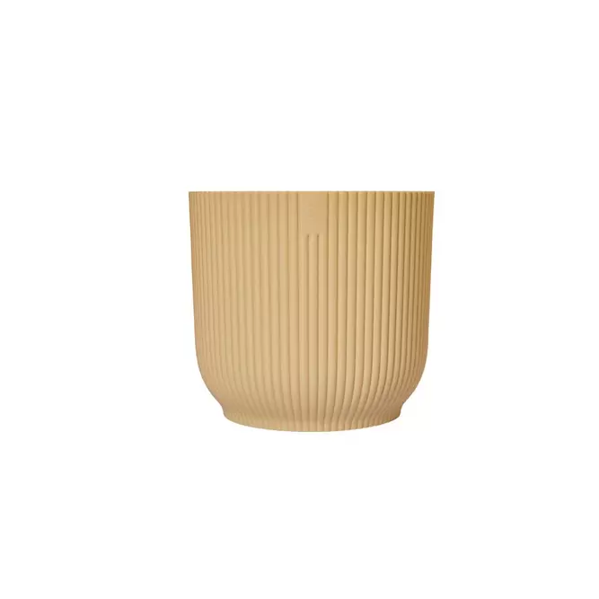 Elho Eco-Plastic Yellow (Pot Size 16cm) Indoor Plant Pot Cover - image 1