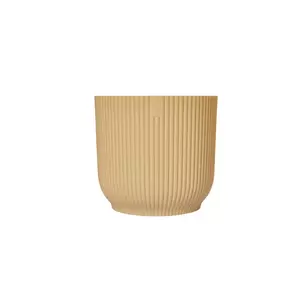 Elho Eco-Plastic Yellow (Pot Size 16cm) Indoor Plant Pot Cover - image 1