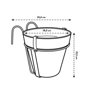 Elho Loft Urban Balcony Potholder - image 3