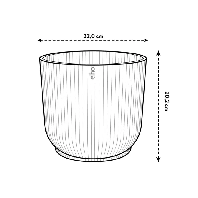 Elho Winery Collection Bordeaux Round Planter 18cm - image 7