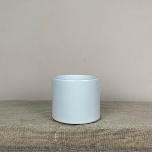 Etta White Glaze D12x10cm Indoor Plant Pot Cover - image 1