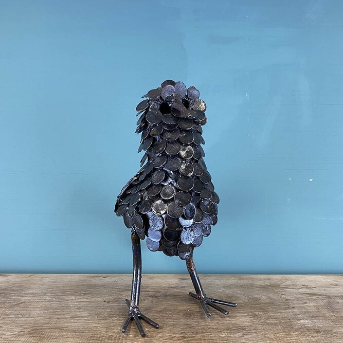 Feathered Owl Bronze Sculpture L16cm x W25cm x H35cm - image 2