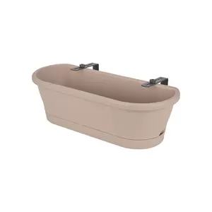 Fence Trough Planter Taupe (Trough Size W60cm x D24cm x H19cm) 