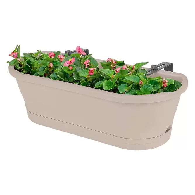 Fence Trough Planter Taupe (Trough Size W60cm x D24cm x H19cm)  - image 4