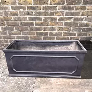 Fibreglass Clay Rectangular Trough Planter 50cm - image 10