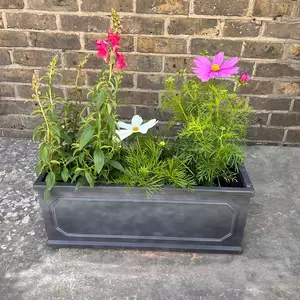 Fibreglass Clay Rectangular Trough Planter 50cm - image 14