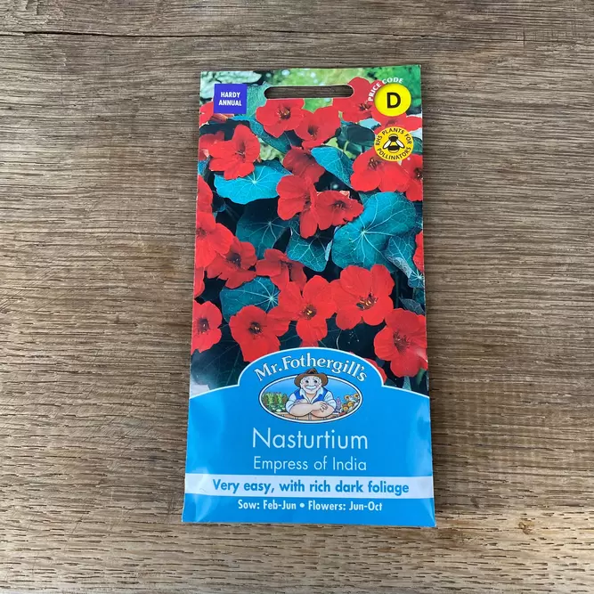 Flower Seeds - Nasturtium Empress of India