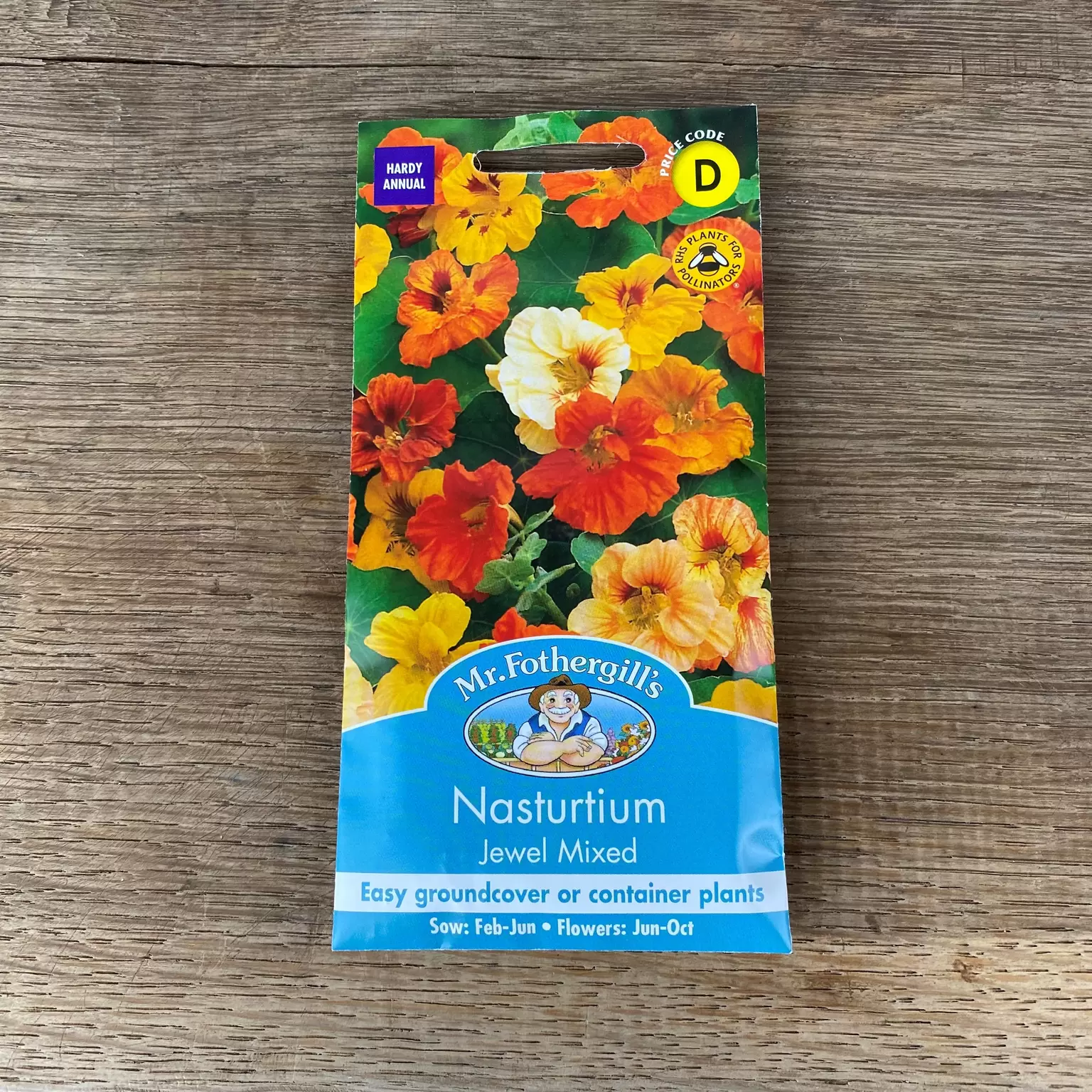Flower Seeds - Nasturtium Jewel Mixed from Boma Garden Centre