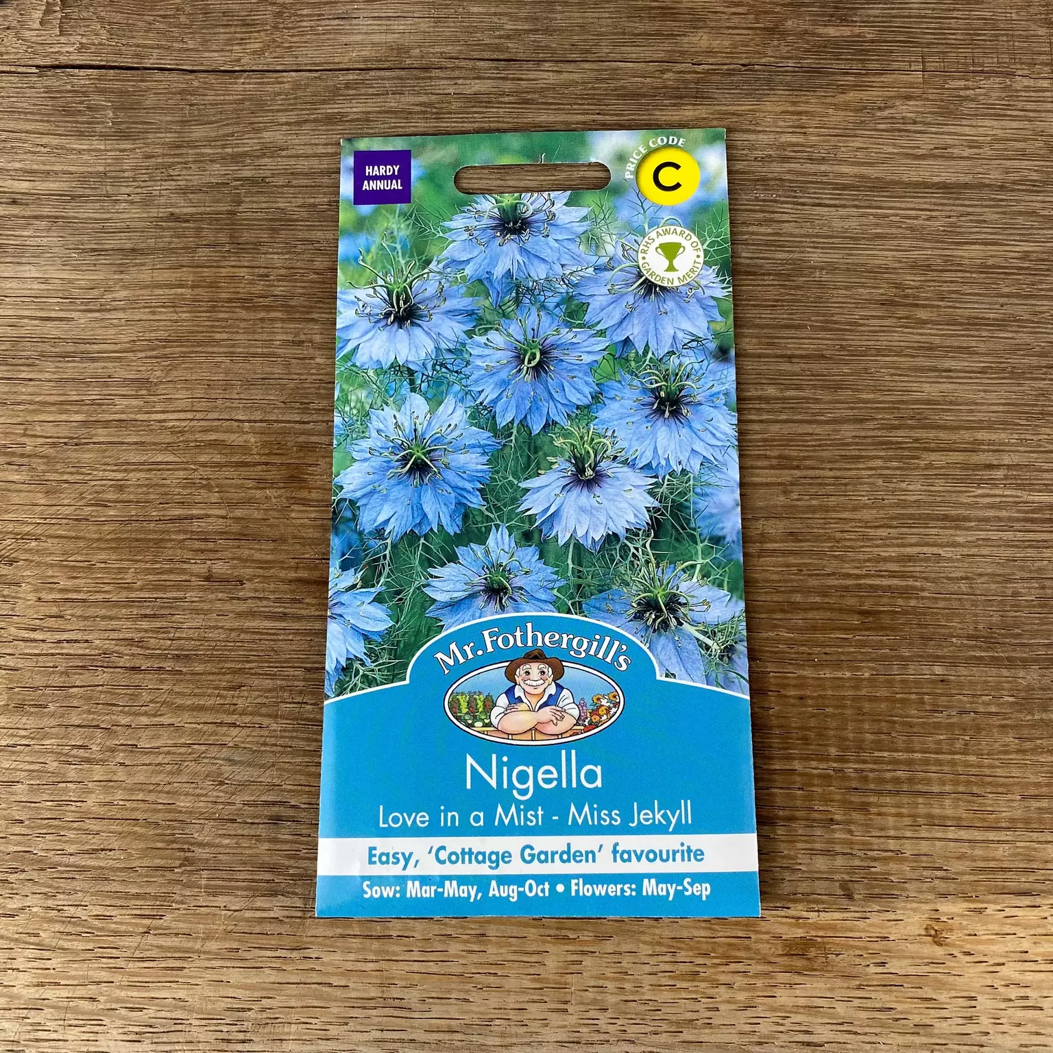 Flower Seeds - Nigella Love in a Mist - Miss Jekyll from Boma Garden Centre