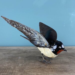 Flying Swallow Multicoloured Sculpture L18cm x W18cm x H13cm - image 2