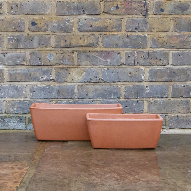 Garda Window Box Terracotta Trough Planter (W32cm x H13.1cm x D16cm) - image 1