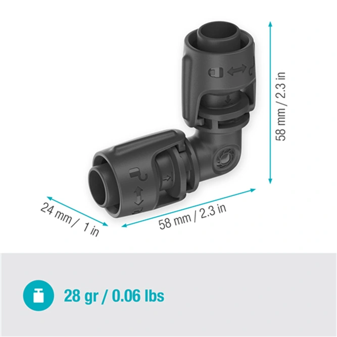 Gardena L-Joint 13mm (1/2") (Pack of 2x L-Joints) Perfect Angles for Precision Irrigation - image 3