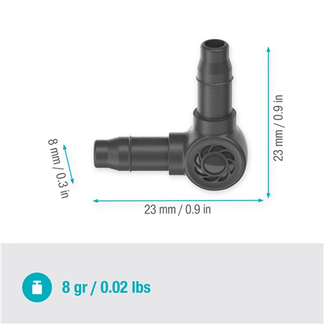 Gardena L-Joint 4.6mm (3/16") Pack of 10 for Precision Direction Change - image 3