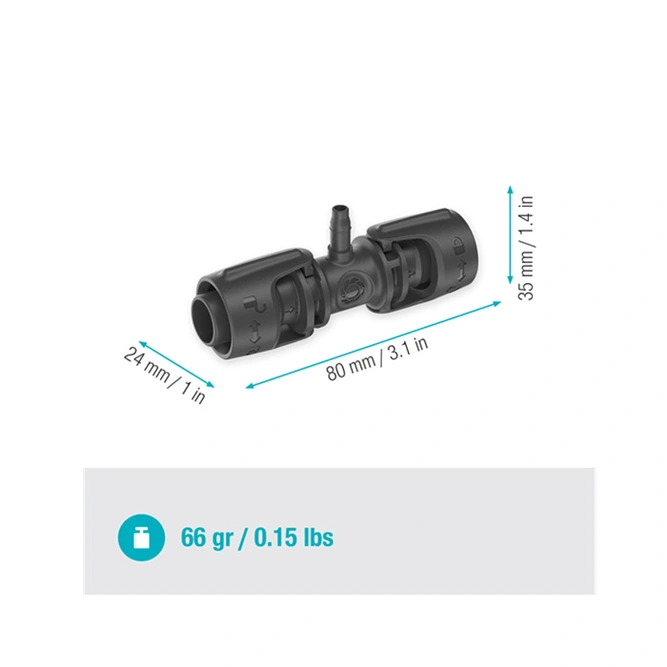 Gardena Reducing T-Joint 1/2" (13mm) to 3/16" (4.6mm) - Pack of 5 - image 2