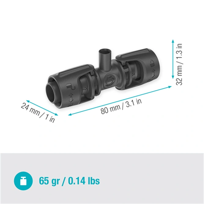 Gardena T-Joint for Spray Nozzles (Fits 13mm pipe) (Pack of 5) Enhancing Your Micro-Drip System - image 2