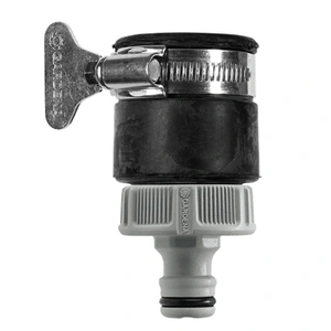 Gardena Universal Round Mixer Tap Connector: 20-25 mm (3/4") Free Connection for Threadless Taps - image 1