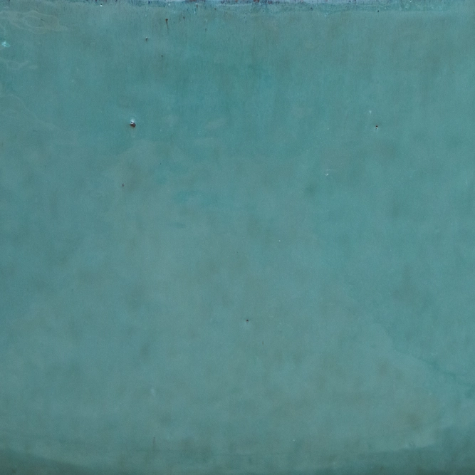 Glazed Aqua Green Bowl (D38cm x H20cm) Handmade Terracotta Planter Outdoor Plant Pot - image 4